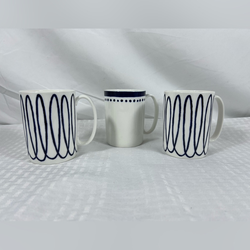 Set of Kate Spade Charlotte St Mugs